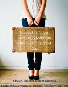 Homeschool Meeting NOV 2014